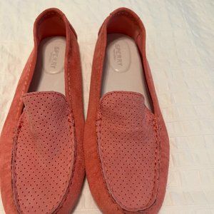 Brand New Sperry Pink Suede Loafers